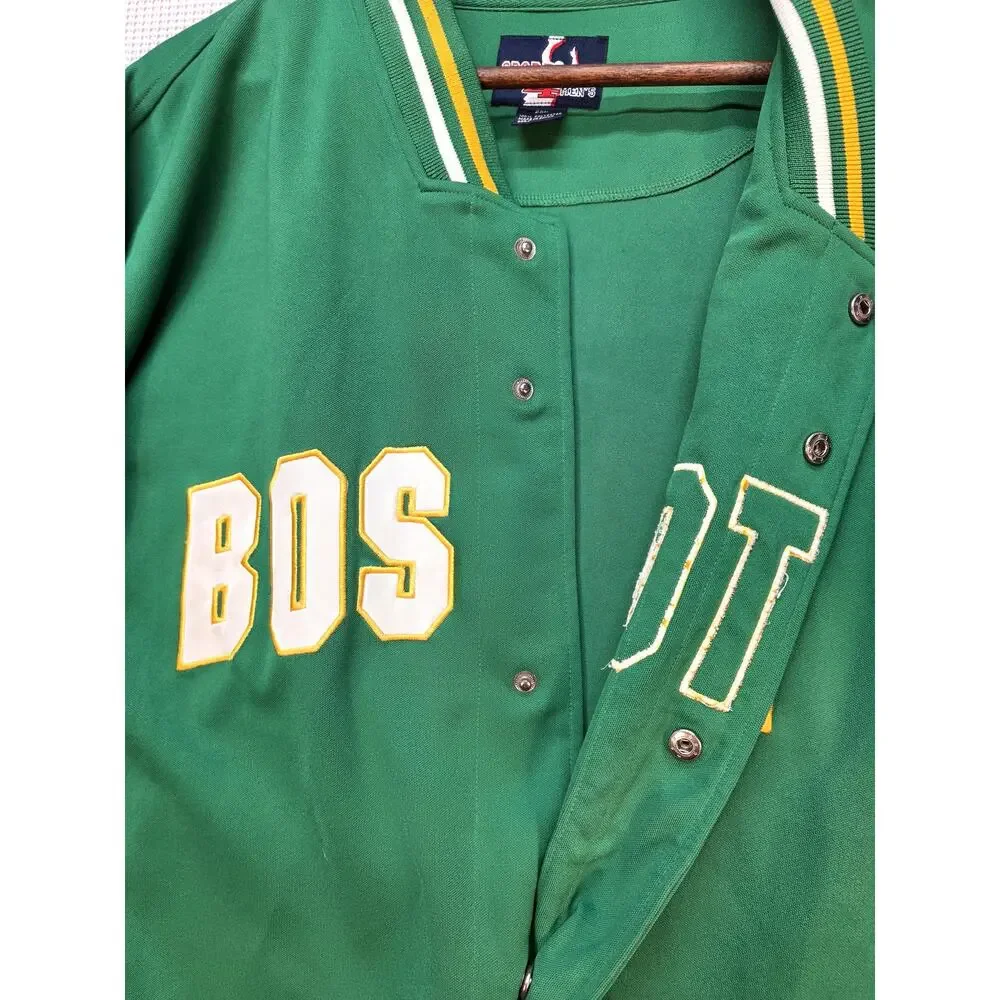 Sport 4 Mens Boston Celtics Jacket 2XL Green Warm Up Basketball NBA Streetwear